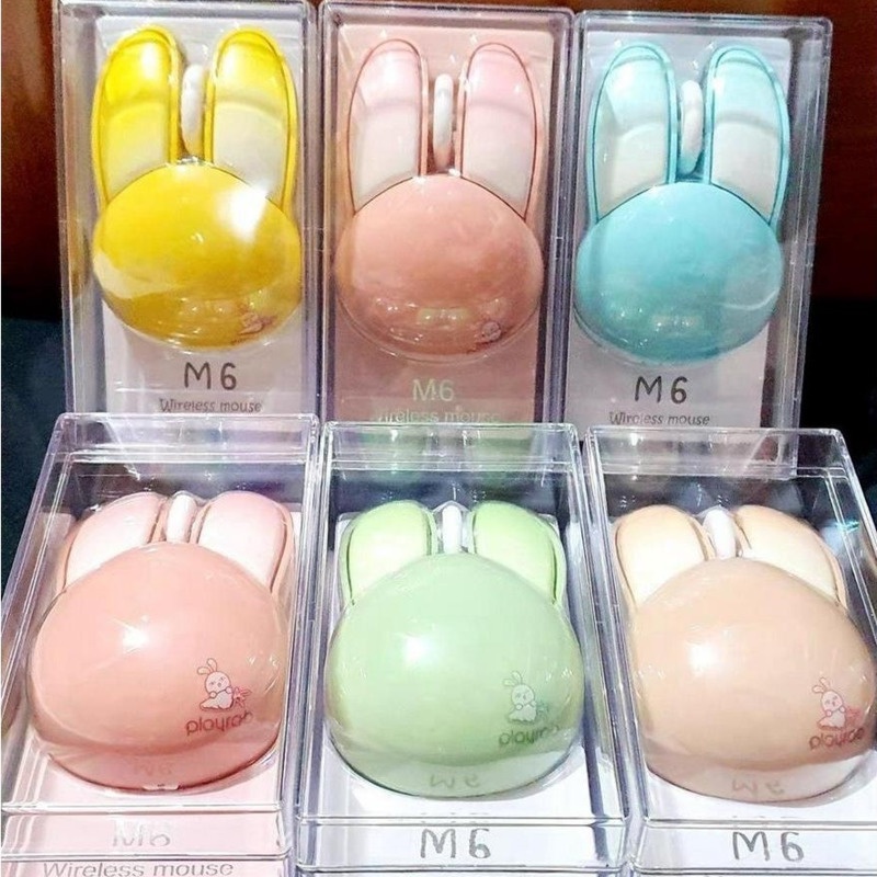 Chuột Không Dây bluetooth HìNh Thỏ BáNh Macaroon m6 2.4ghz + ChuộT 2.4ghz
