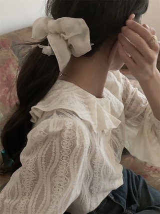 Áo Sơ Mi Dài Tay Ren Cổ Điển 69134