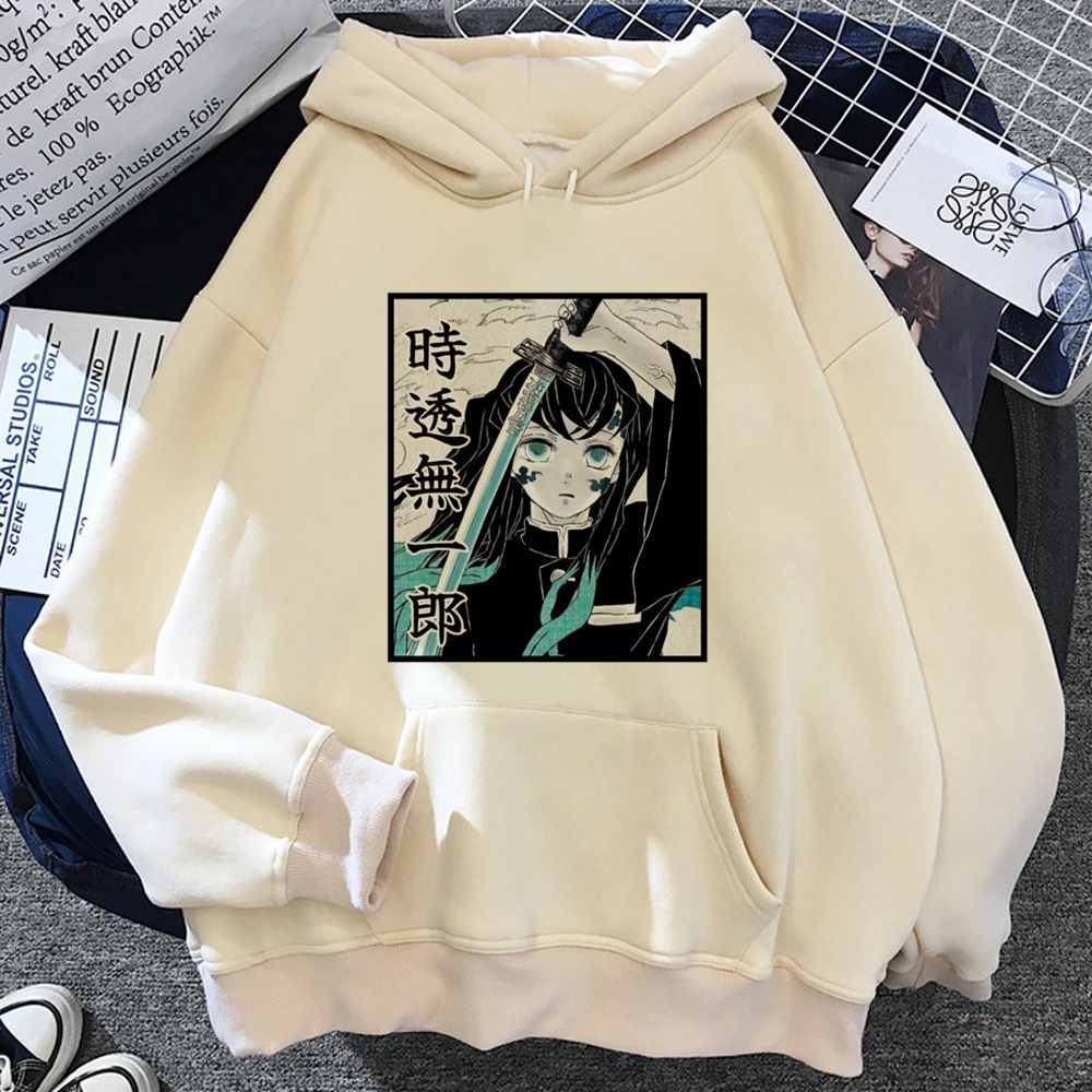 Muichiro Tokito hoodie nữ gothic anime y2k thẩm mỹ Quần áo phong cách Hàn Quốc áo nỉ nữ harajuku Chui Đầu