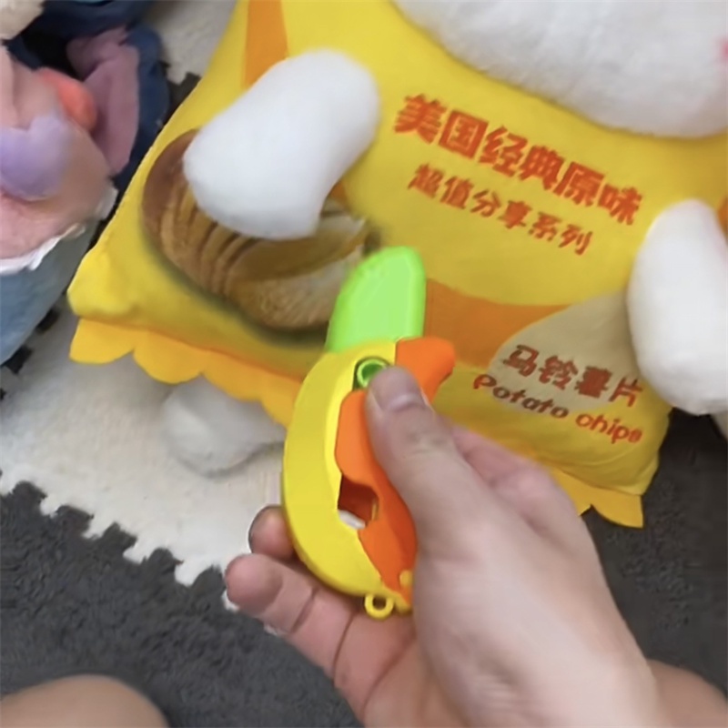 Đồ Chơi Nhấn Giảm Căng Thẳng Hình Quả Chuối 3d Làm Quà Sinh Nhật Cho Bé