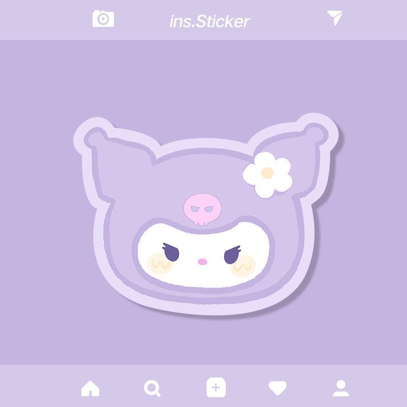 Kawaii Tấm Lót Chuột Bàn Phím Máy Tính laptop Chống Trượt Hình Hoạt Hình kuromi Hellokitty Dễ Thương