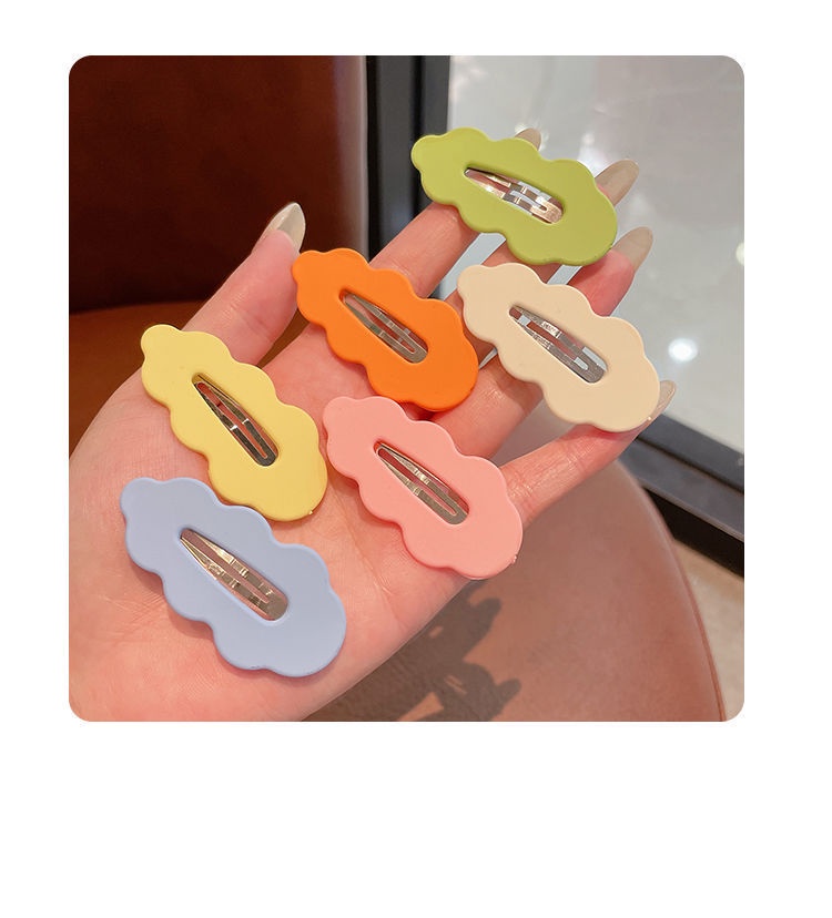 CheeseBunny Kẹp Tóc Mái Bằng Vải Màu Kẹo Ngọt Dễ Thương Cho Nữ