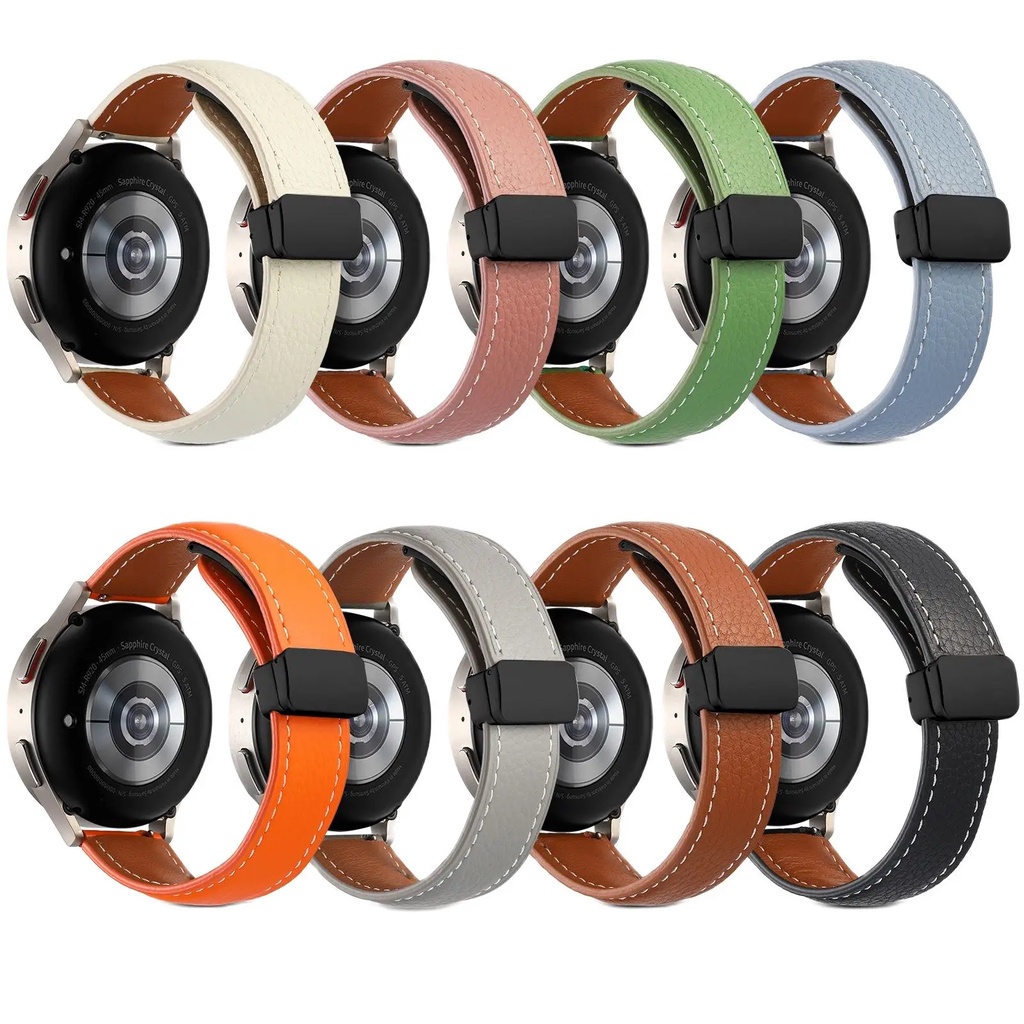 Dây Đeo Bằng Da Có Khóa Nam Châm Cho Đồng Hồ Thông Minh huawei gt 4 41mm 46mm gt4