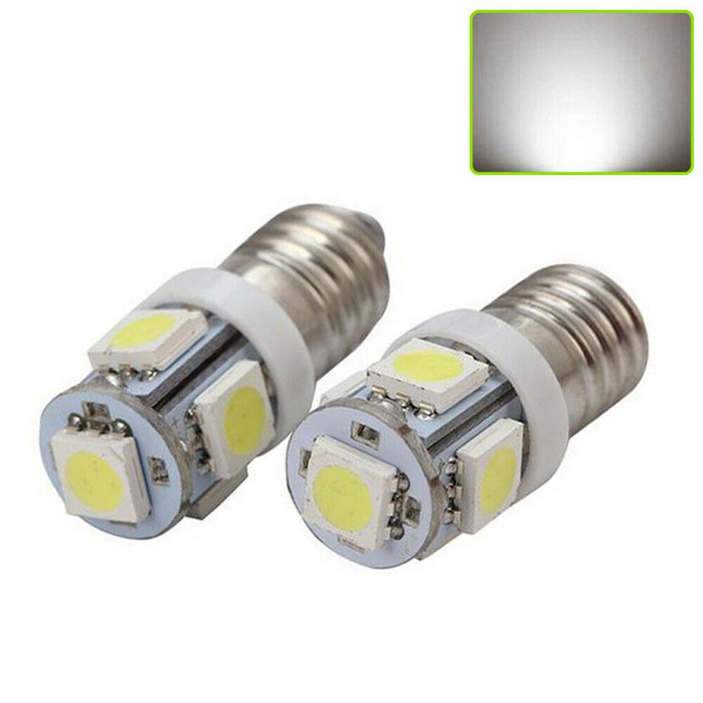 (HUND) Bộ 2 Bóng Đèn led 6v e10 Siêu Sáng Chất Lượng Cao