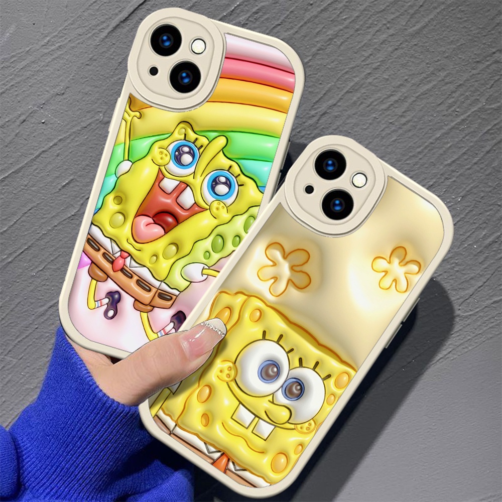 Ốp Điện Thoại Silicon Dẻo Hình spongebob lp36 Cho iphone 14 plus 15 pro max iphone 14 plus 15 pro max
