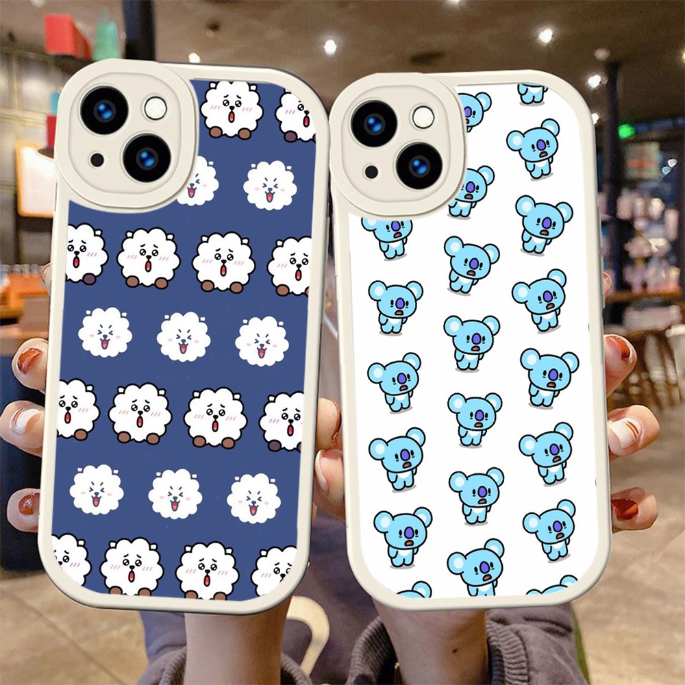 Ốp Điện Thoại Mềm In Hình bt21 Cho iphone 14 plus 15 pro max Hoạt Hình