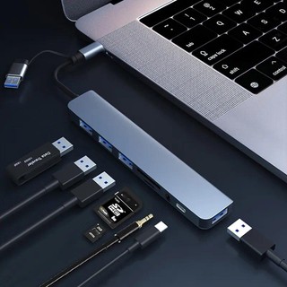 Bộ Chia 8 Cổng USB 3.0 Type C Cho Laptop Máy Tính