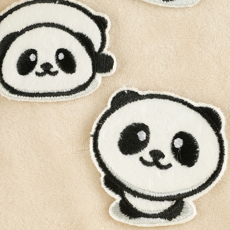 Hoạt Hình Sticker Ủi Thêu Hình Gấu Trúc Dễ Thương