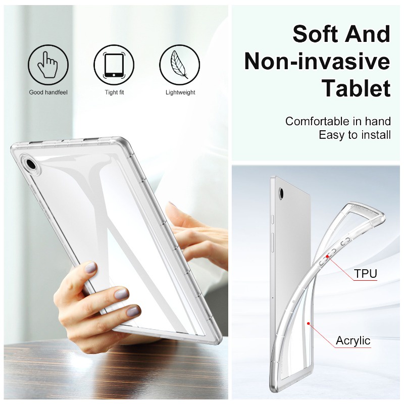 Bao Da Máy Tính Bảng tpu Silicon Chống Sốc Cho samsung galaxy tab s8 s7 s9 11.0 Smx700 Smx706 Smx710 x716b x718u sm-t870 sm-t875 Ốp