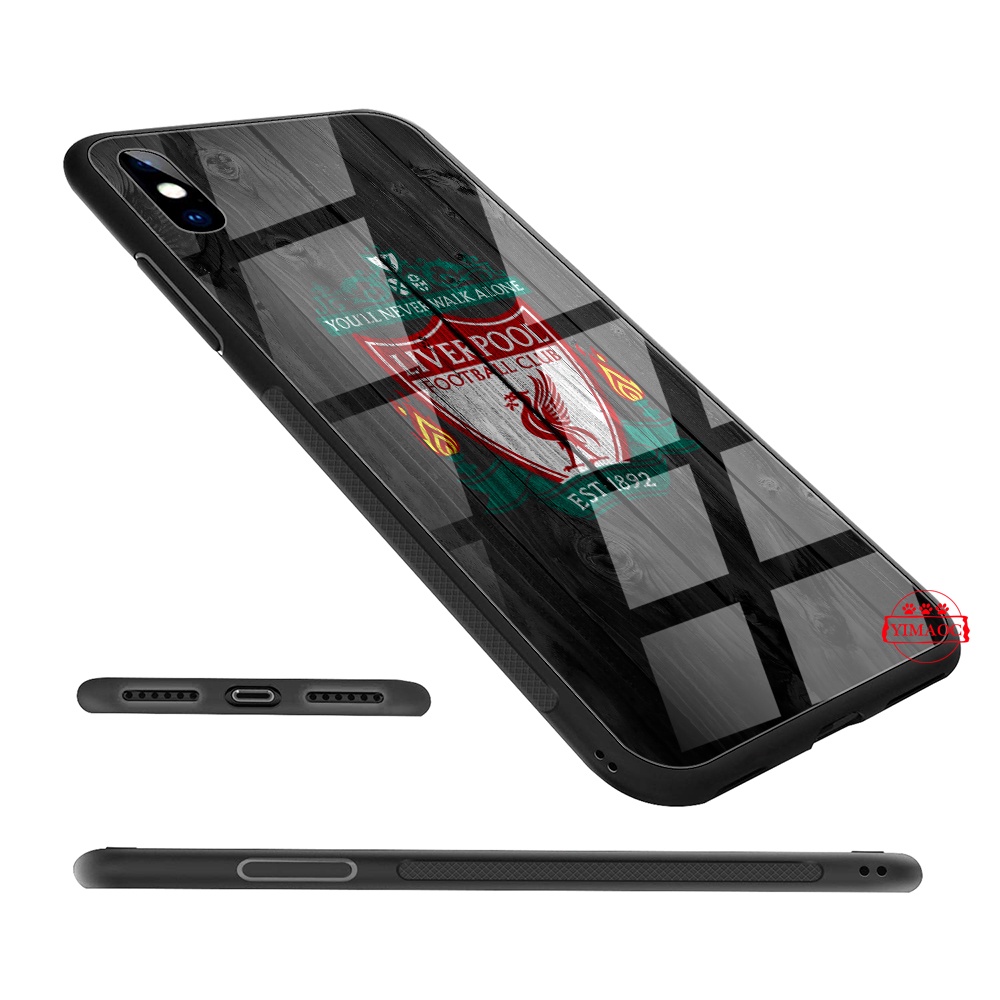 Ốp Điện Thoại Kính Cường Lực Hình liverpool t204 Cho iphone 6 6s 7 8 plus