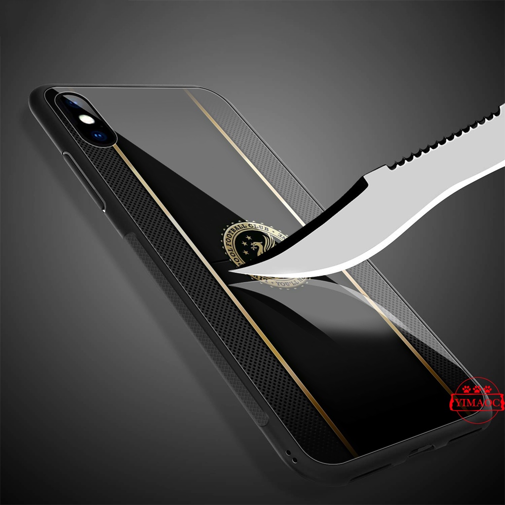Ốp Điện Thoại Kính Cường Lực Hình liverpool t204 Cho iphone 6 6s 7 8 plus