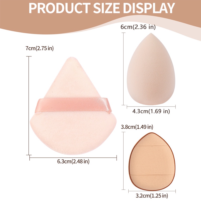 Set 12 Mút Trang Điểm Tán Kem Nền Che Khuyết Điểm