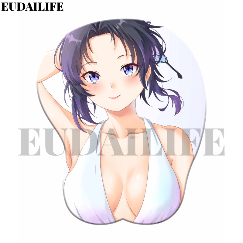 Miếng Lót Chuột Bằng Silicon Mềm Hình demon slayer shinobu nezuko daki 3d