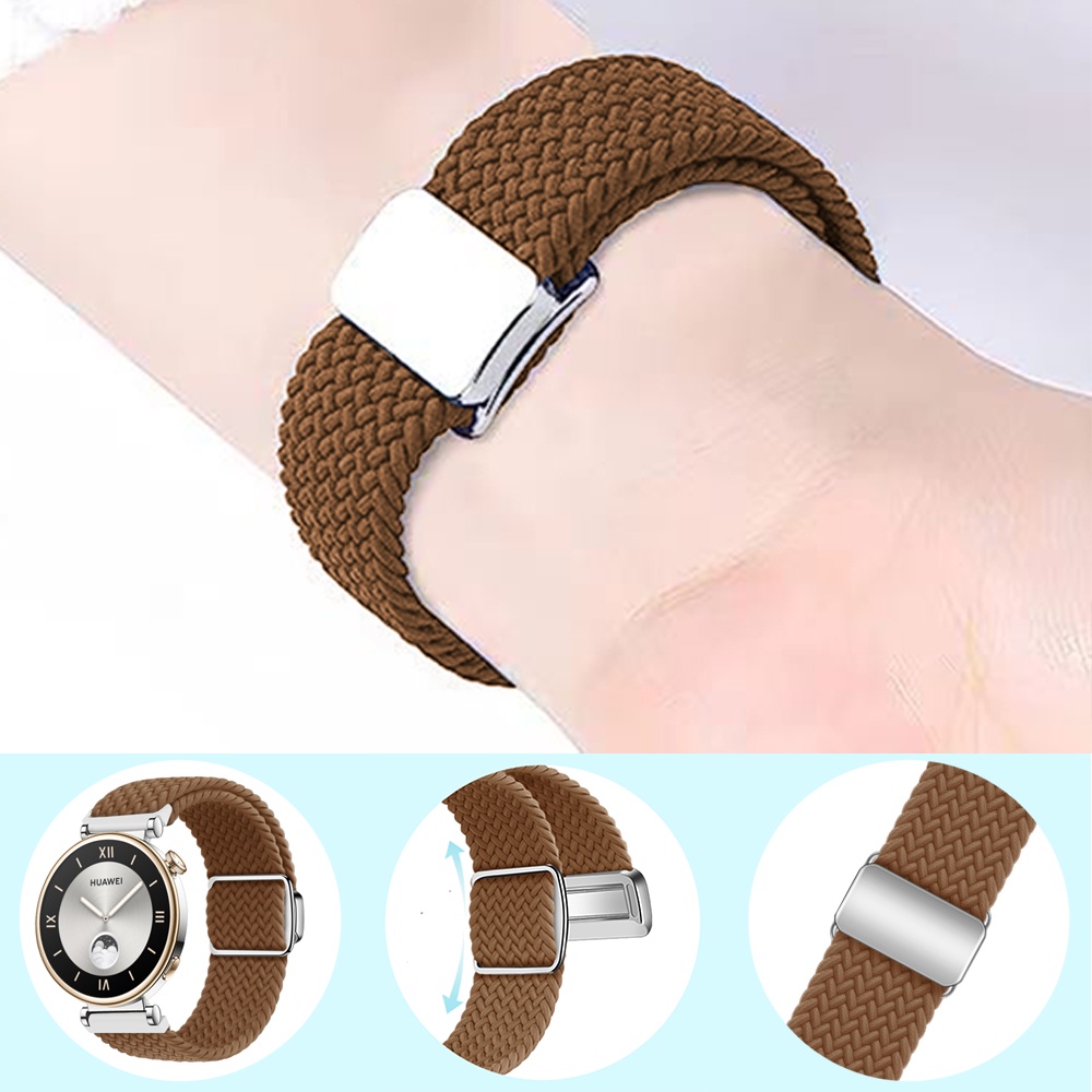 Dây nylon Bện Với Khóa Nam Châm 41mm Cho Đồng Hồ huawei gt 4 gt 4 41mm