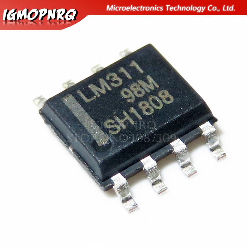 Set 10 Linh Kiện Khuếch Đại Âm Thanh lm311dr lm311d lm311 sop Mới