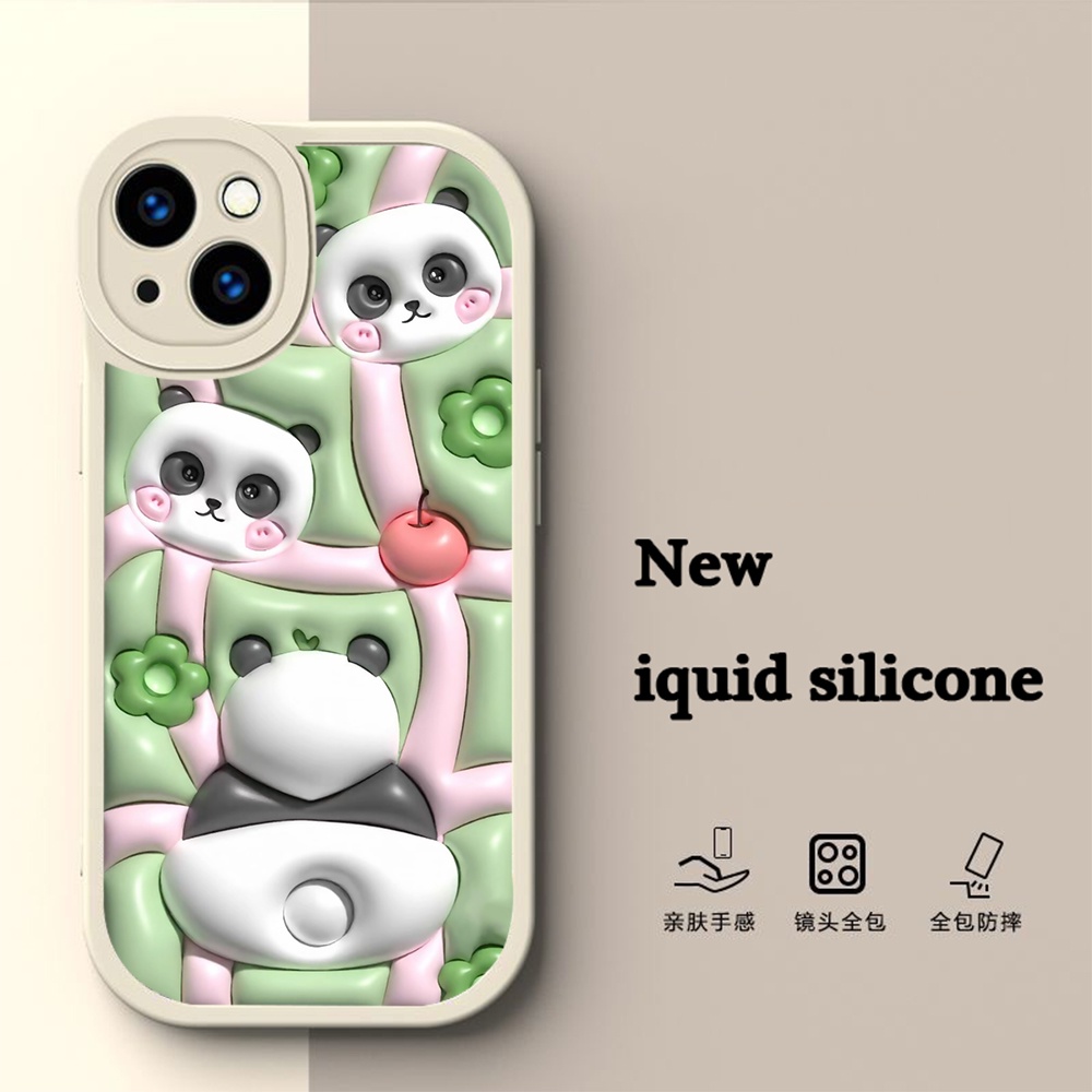 Ốp Điện Thoại tpu Dẻo In Hình Gấu Trúc ty22 Cho iphone 11 12 13 mini pro max