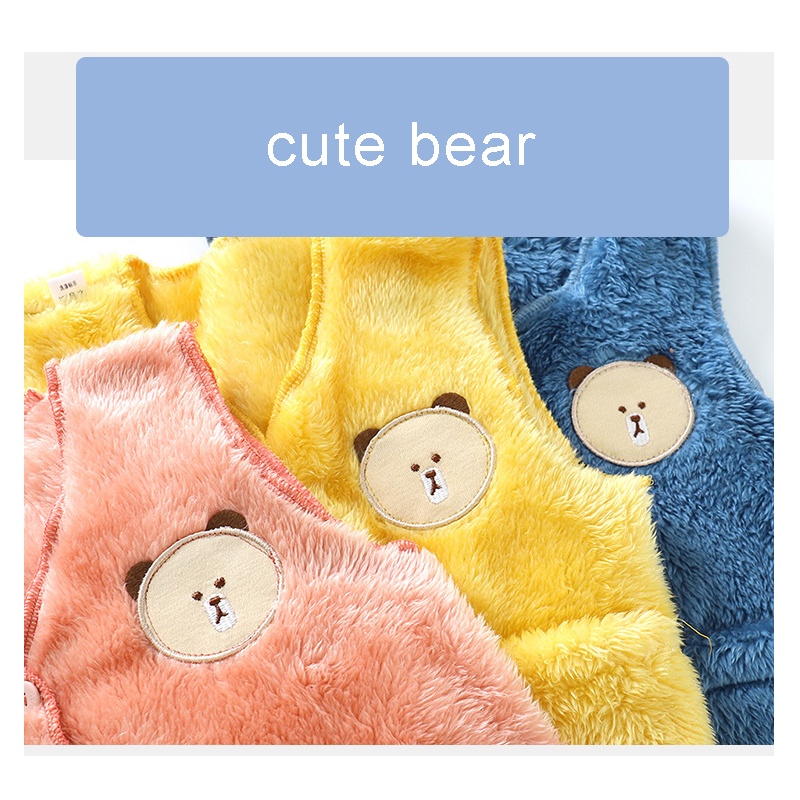 Áo Khoác Nhung Dày Hai Mặt Giữ Ấm Mùa Đông Phong Cách Hàn Quốc Cho Bé