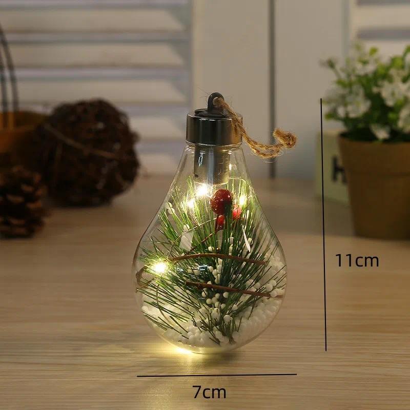 Bóng Đèn led Trong Suốt Dùng Trang Trí Cây Thông Giáng Sinh
