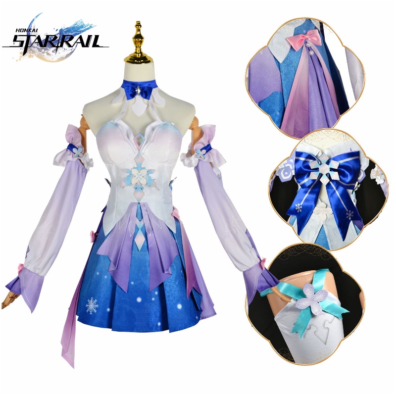 Bộ Tóc Giả Màu Hồng Hóa Trang honkai Starrail Thứ 7 Ngày halloween Cho Nữ # 7