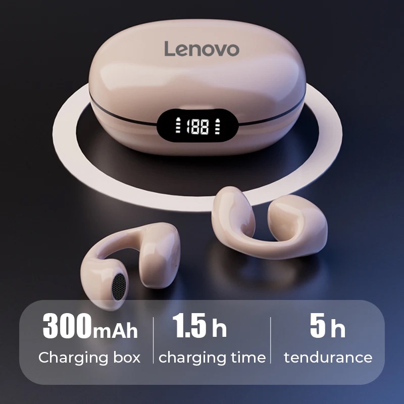 Lenovo Tai Nghe Nhét Tai bluetooth Không Dây Âm Thanh hifi Bt3.0 Và Phụ Kiện