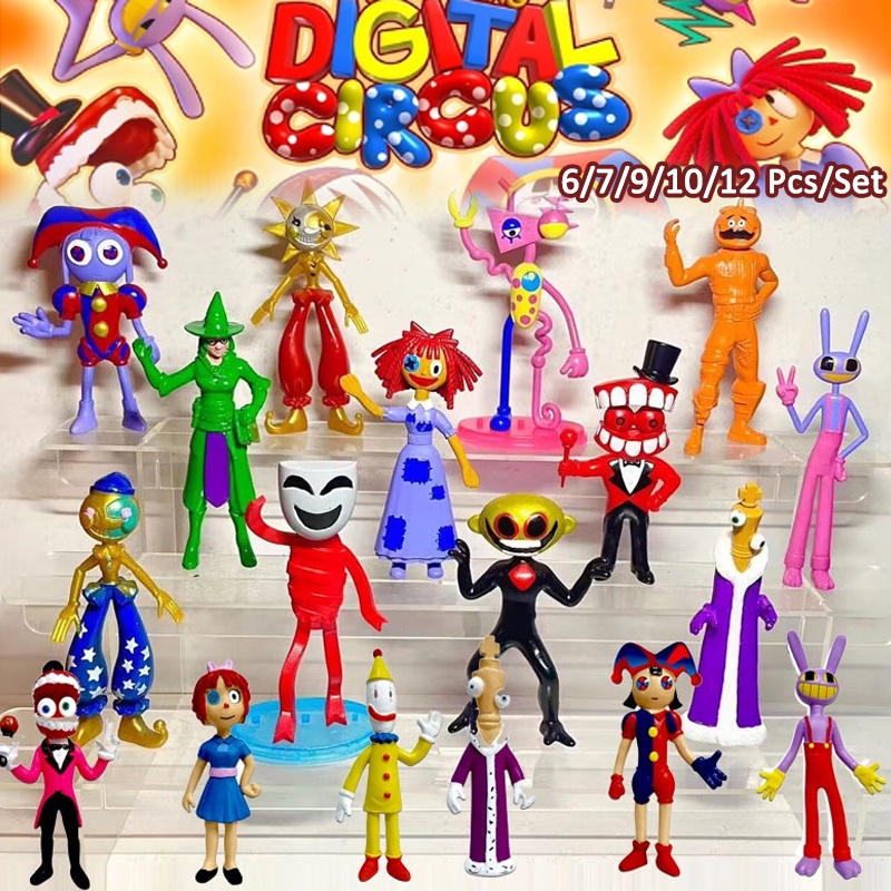 The Amazing Digital Circus Bộ 12 Mô Hình Rạp Xiếc Kỹ Thuật Số Trang Trí