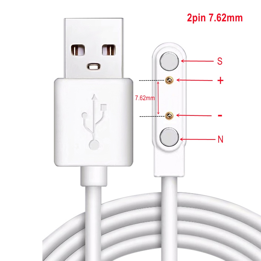 Dây Cáp Sạc usb Từ Tính 2pin 4pin Cho Đồng Hồ Thông Minh