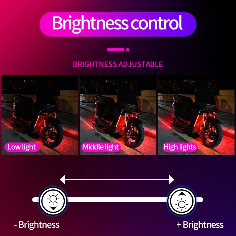 Đèn led Cảnh Báo Điều Khiển Từ Xa Chuyên Dụng Cho Xe Mô Tô / scooter Điện