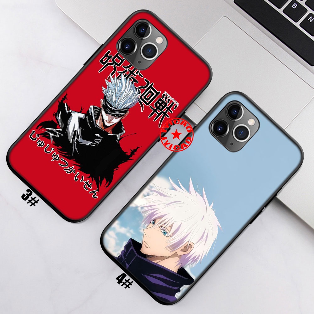 Ốp Điện Thoại Silicon Mềm Hình jujutsu kaisen gojo satoru bo35 Cho iphone 11 pro max xr se 2020