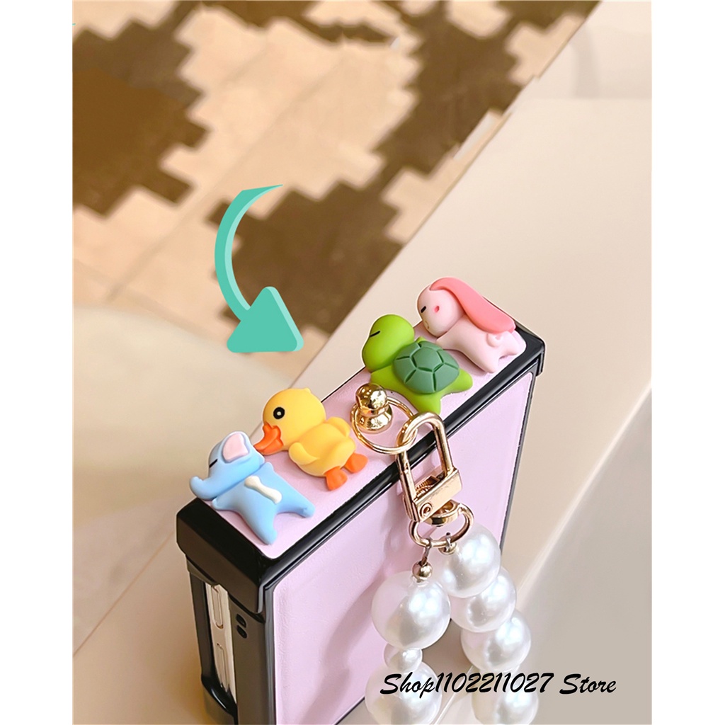 Dễ Thương Ốp Điện Thoại Hình Động Vật Hoạt Hình Hàn Quốc Cho galaxy z flip 5 5g z flip5 zflip5 zflip5