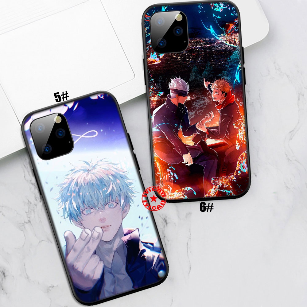 Ốp Điện Thoại Silicon Mềm Hình jujutsu kaisen gojo satoru bo35 Cho iphone 11 pro max xr se 2020