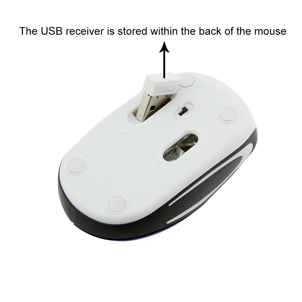 Chuột không dây 2.4Ghz usb Nhận 1000 dpi