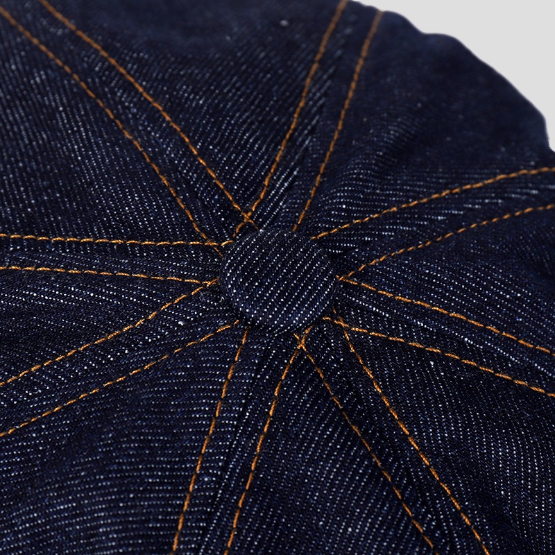 Mũ beret Vải Jean Phong Cách vintage Thời Trang Cho Nữ