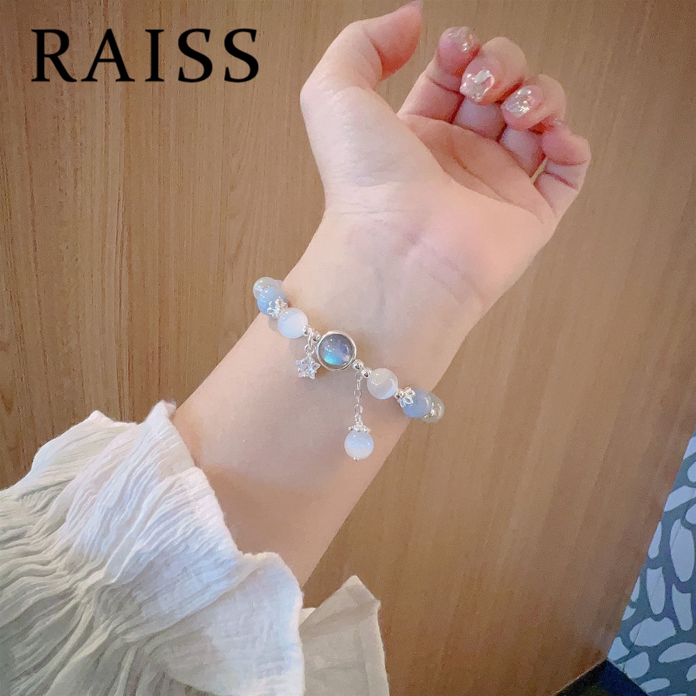 Vòng Tay Chuỗi Hạt Đá opal Hình Bướm Dễ Thương Cho Nữ