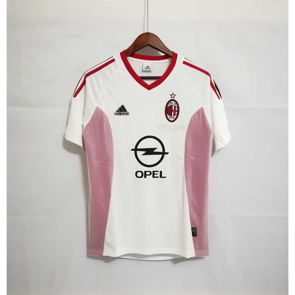 Áo Bóng Đá Chất Lượng Cao Phong Cách Retro 2002-03 AC Milan