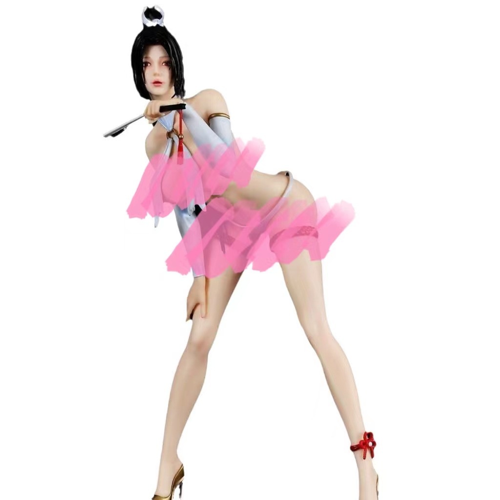 Tượng Mô Hình Nhân Vật shiranui Và Cô Gái Rồng gk miss tea