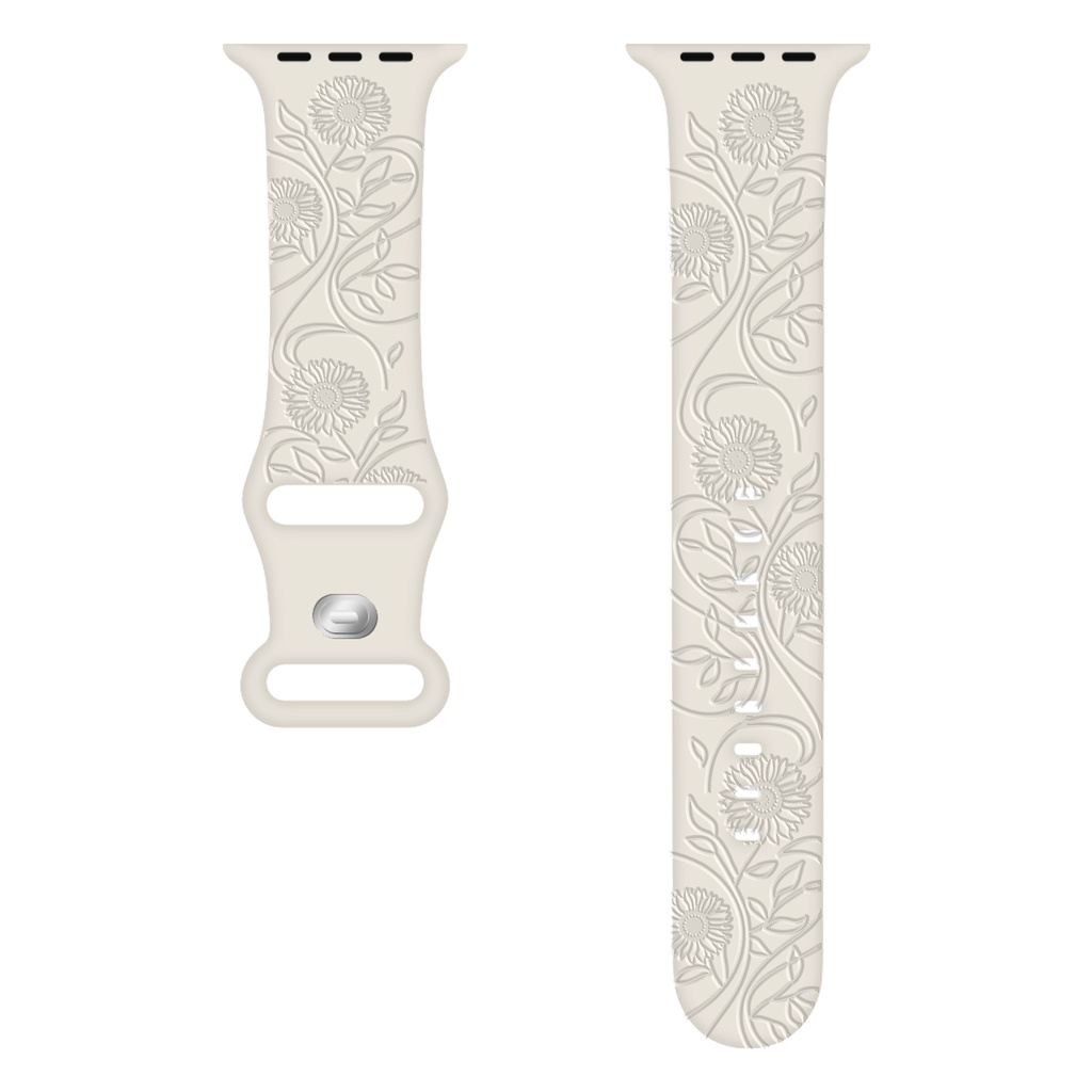 Dây Đeo Đồng Hồ Bằng laser In Họa Tiết Bướm Cho apple watch 40mm 41mm 38mm 42mm 44mm 45mm 49mm 9 8 7 ultra se