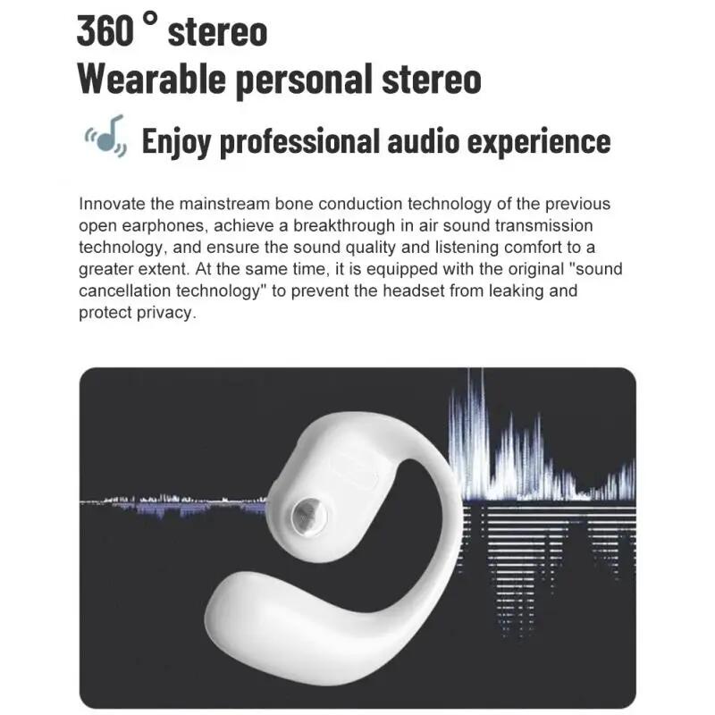 Tai Nghe bluetooth 5.2 Một Bên Tai Không Dây Chống Thấm Nước Kiểu Dáng Thể Thao