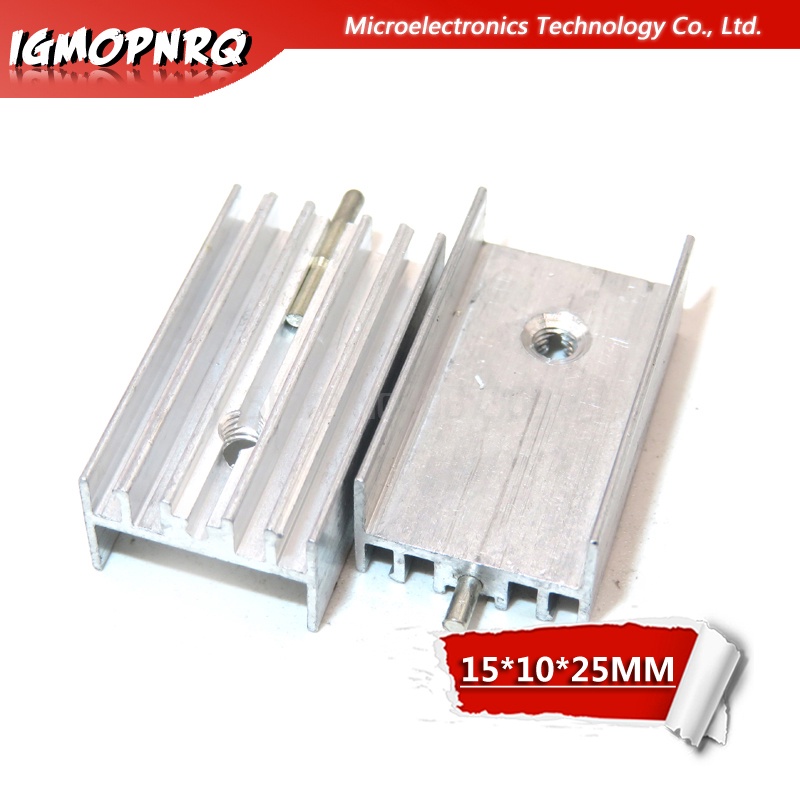 Bộ 5 Linh Kiện Bán Dẫn to-220 Bằng Nhôm 15 * 10 * 25mm to-220