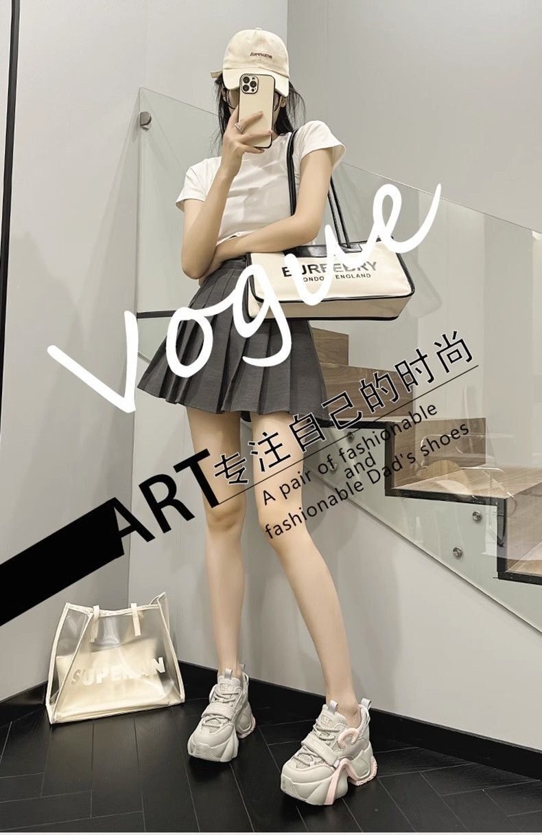 Giày Thể Thao Đế Dày Phối Lưới Thoáng Khí Thời Trang Mùa Hè 2023 Mới Cho Nữ