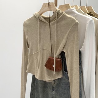  Áo Hoodie Lửng Tay Dài Nhiều Lớp Thời Trang Mùa Thu Cho Nữ 68135 