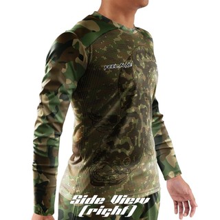 Baju pancing Lenan panjang (Áo Thun Câu Cá Thể Thao camo Phiên Bản Thể Thao)