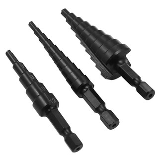 Set 3 mũi khoan lỗ 3-12mm 4-12mm 4-20mm chuyên dụng