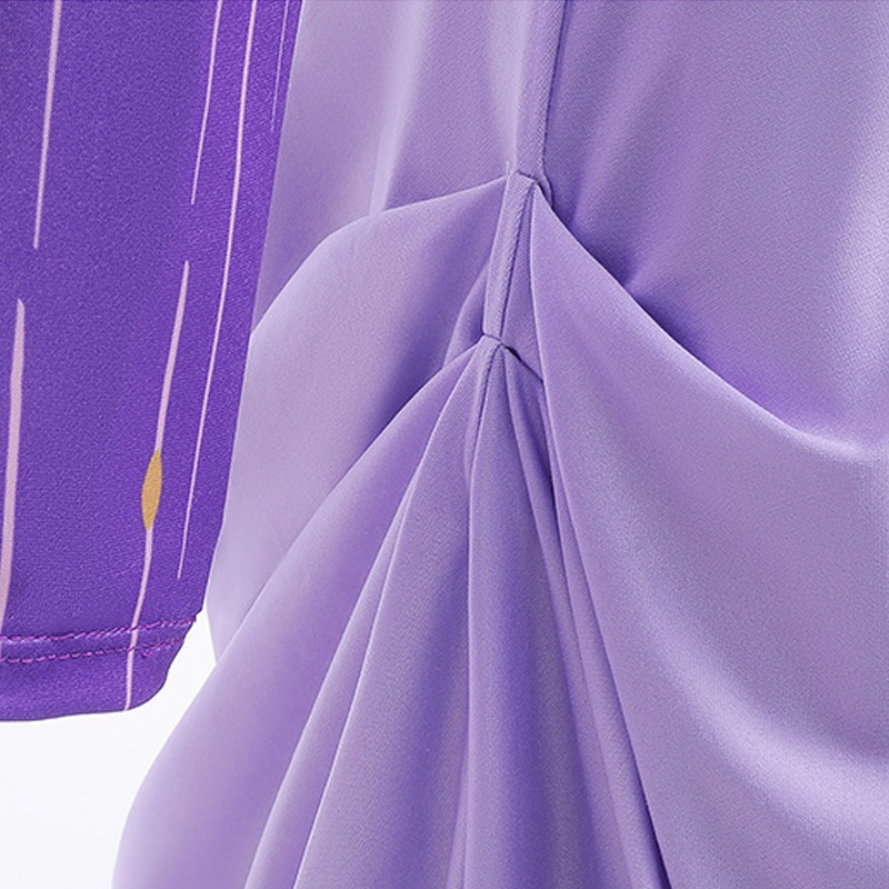 Đầm Ngủ Tay Dài Màu Tím Hóa Trang Ngôi Sao asha star wish Cho Bé Gái / Giáng Sinh / halloween