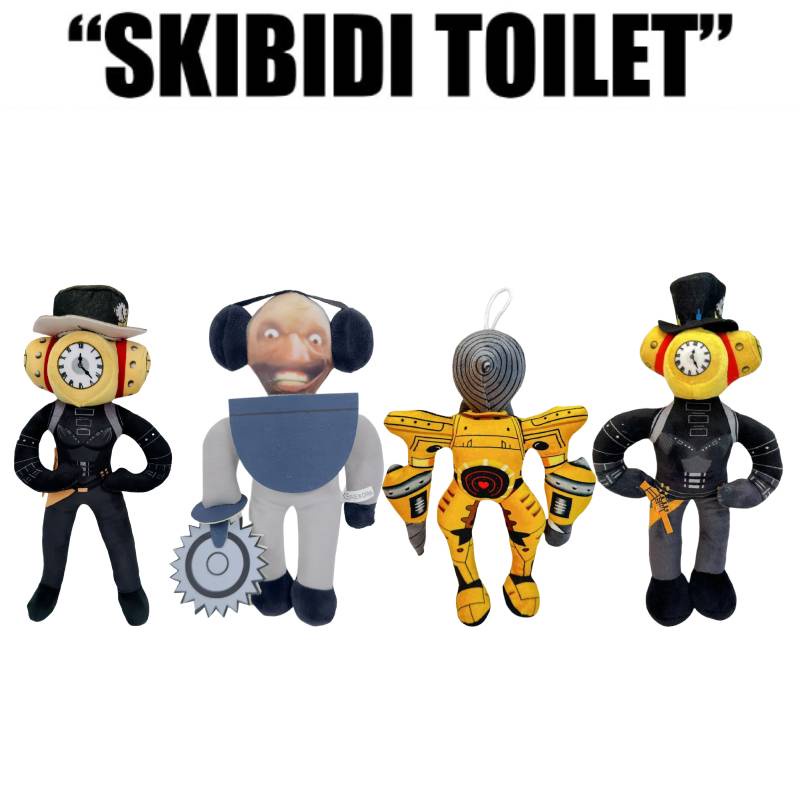 Quạt Đồ Chơi Nhồi Bông Hình Người Đàn Ông Ngồi toilet skibidi 30cm Làm Quà Tặng Trang Trí Cho Trẻ Em