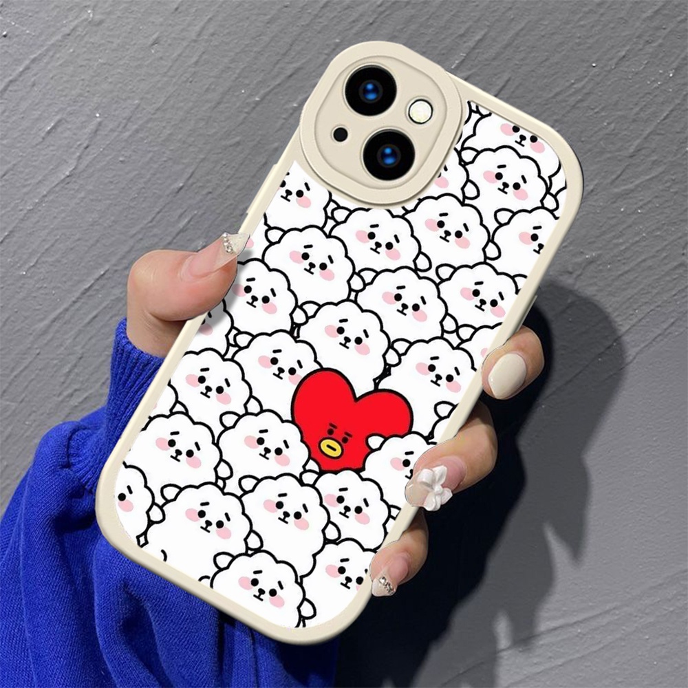 Ốp Điện Thoại Mềm In Hình bt21 Cho iphone 14 plus 15 pro max Hoạt Hình