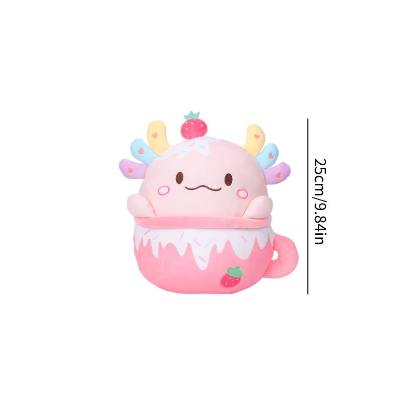 Thú Nhồi Bông Hình Mèo / axolotl / corgi / Trà Sữa / Gấu Trúc Hoạt Hình Đáng Yêu Cho Bé