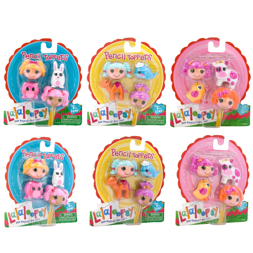 LALALOOPSY Pencil Toppers Stationery Set, Pencil Cap, Decorative Doll Toys Hobbies Action Figures Ho