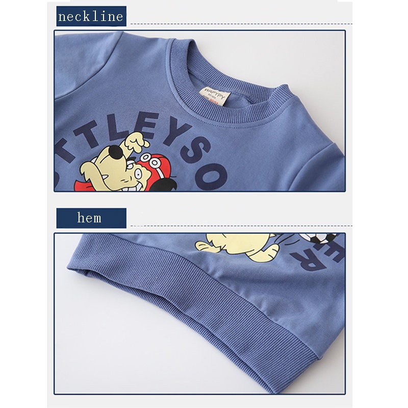 Áo Hoodie Tay Dài In Họa Tiết Hoạt Hình Thời Trang Cho Bé Trai Và Gái