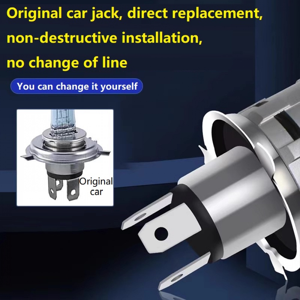 Đèn Pha led h4 12v Siêu Sáng Chuyên Dụng Cho Xe Hơi / Xe Tải