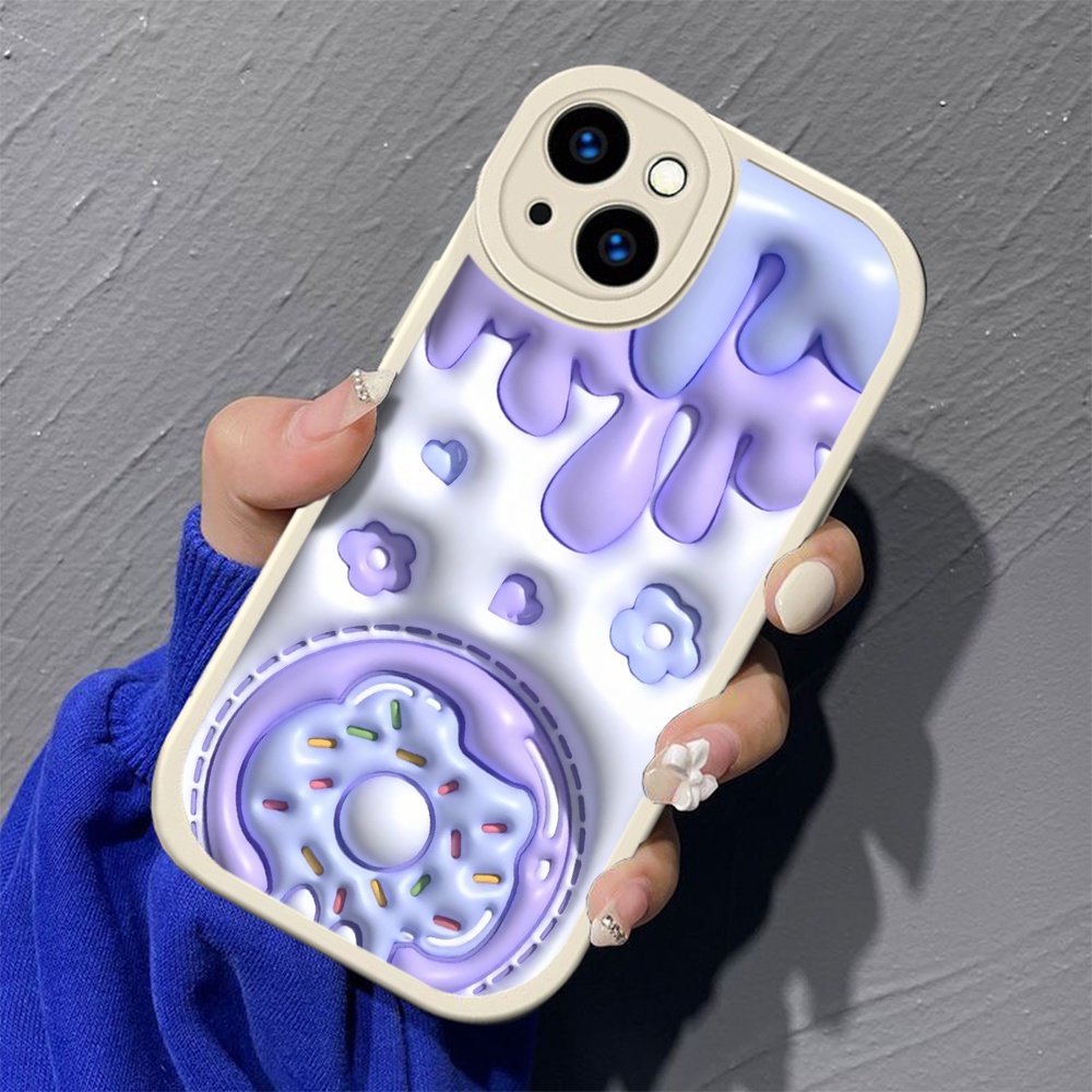 Ốp Điện Thoại Silicon tpu Mềm In Hình Bánh Quy lp14 Cho iphone 14 plus 15 pro max